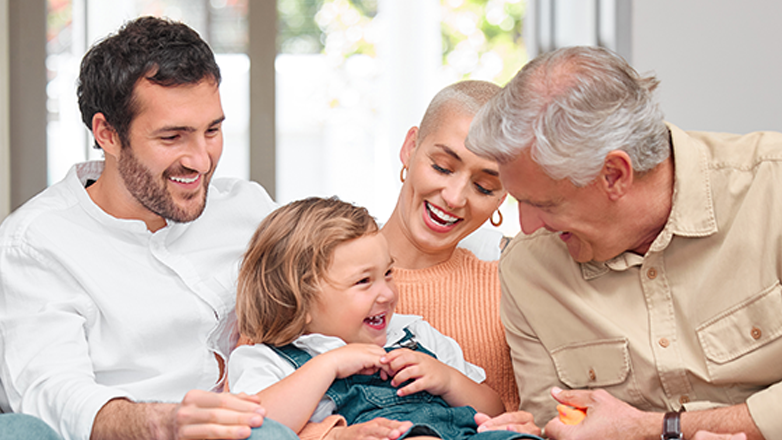 Multigenerational happy family