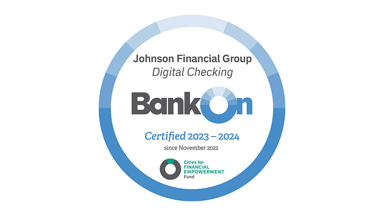 Bank on certification seal for Digital Checking