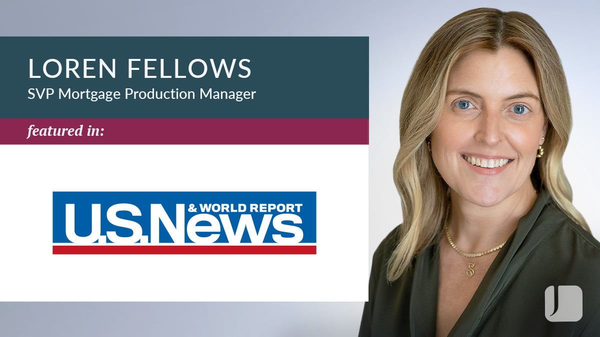 Headshot of Loren Fellows on the right. On the left, text reads: "Loren Fellows, SVP Mortgage Production Manager."