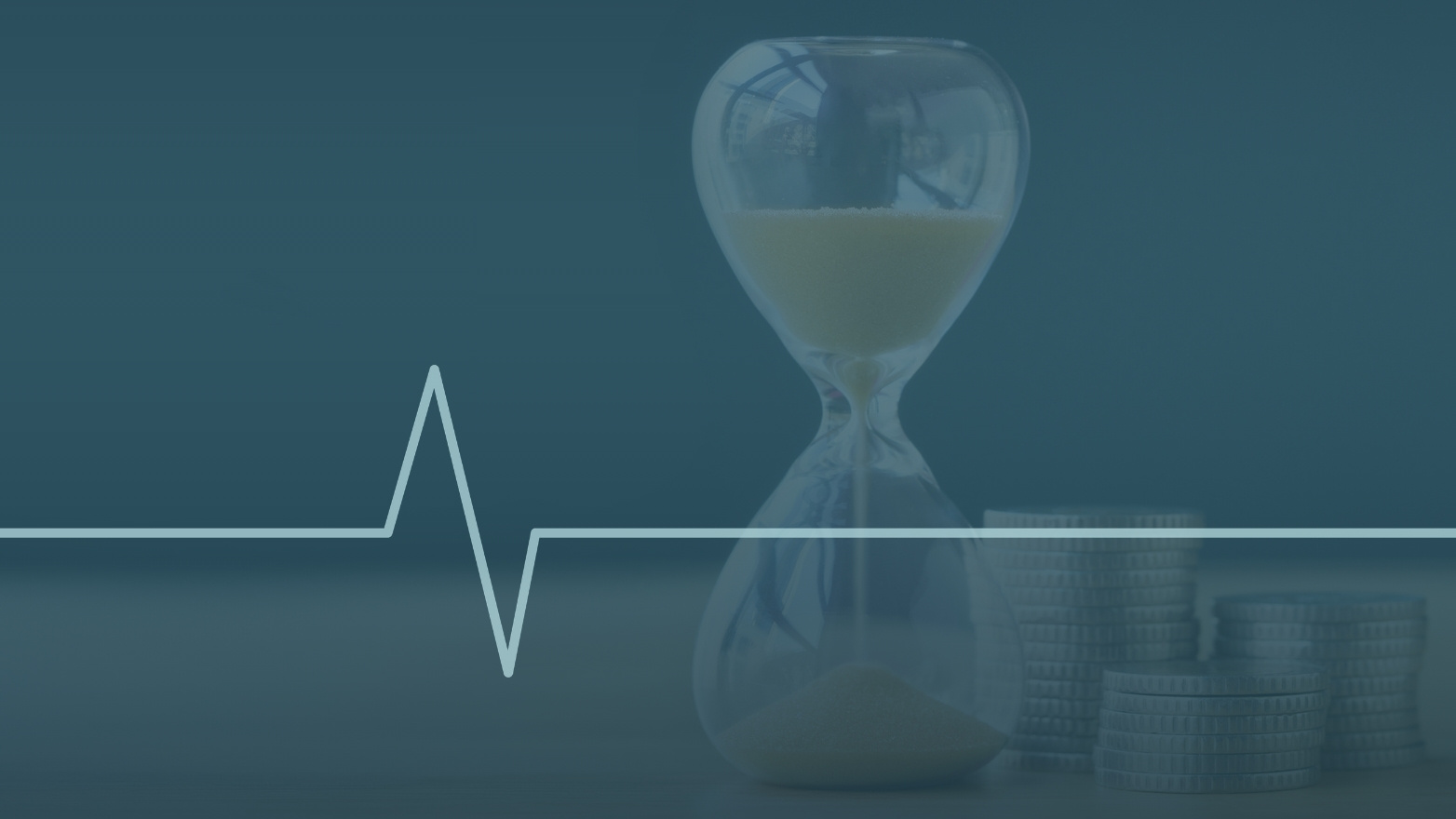 Hourglass and stacked coins, illustrating the impact of the new 401(k) rule.