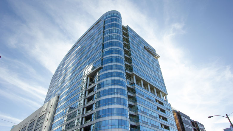 Johnson Financial Group's office located in Milwaukee near Cathedral Square.