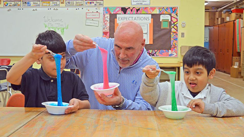 jim popp and kids making slime boys and girls club