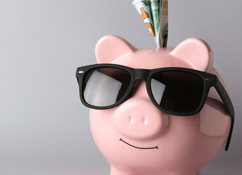 piggy bank sunglasses